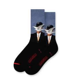 MAGRITTE'S "THE MAN WITH THE BOWLER HAT" SOCKS