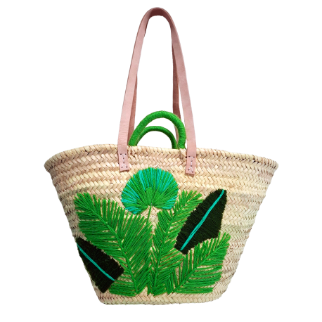 Capazo artesanal palmera