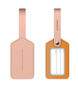 Tag de Equipaje Urban Ventana de cuero reciclado