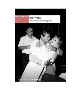 BILLY WILDER: ANATOMIA DE UN GENIO