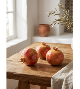 HANDMADE CERAMIC DECORATIVE POMEGRANATE|CERAMIC POMEGRANATE